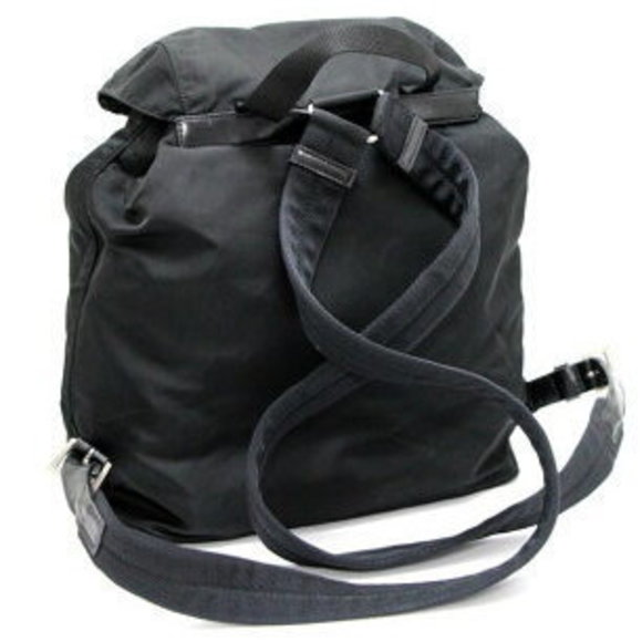 PRADA triangle logo Rucksack Backpack nylon black - Picture 2 of 6